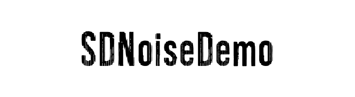 SDNoiseDemo  免费字体下载