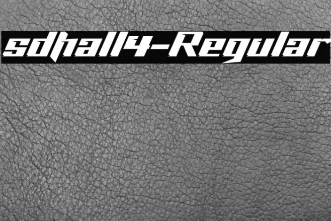 sdhall4-Regular Font examples