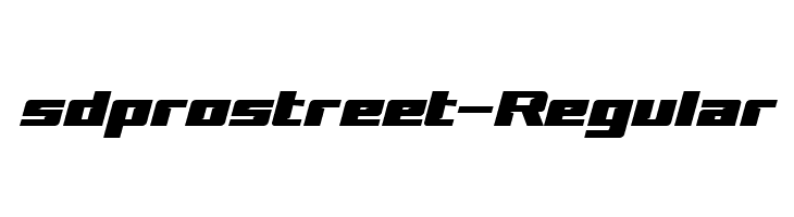 sdprostreet-Regular  Descarca Fonturi Gratis