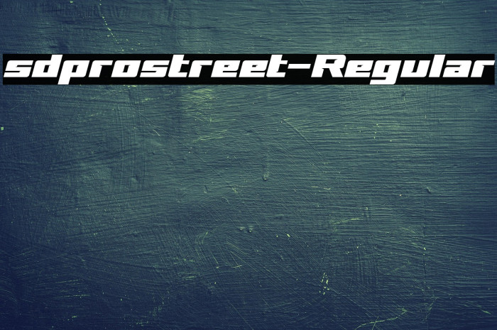 sdprostreet-Regular Example 3