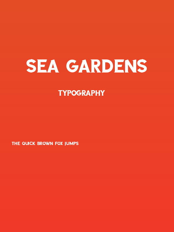 SEA GARDENS Poster