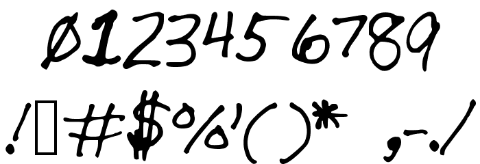 SEAVER Font OTHER CHARS
