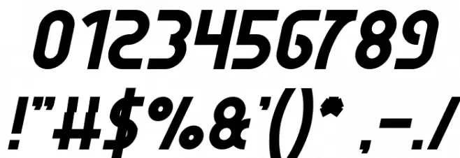 SEBA Bold Italic Font OTHER CHARS