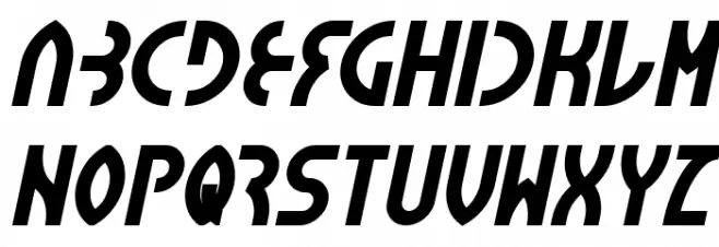 SEBA Bold Italic Schriftart Groß