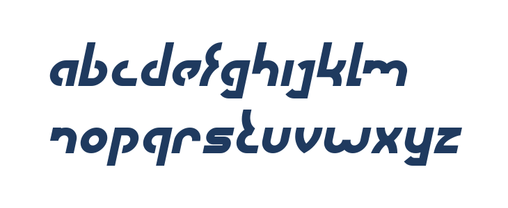 SEBA Bold Italic Lowercase