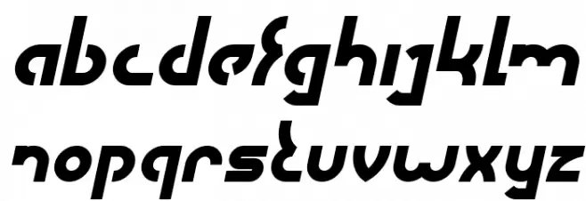 SEBA Bold Italic Schriftart Kleinbuchstaben