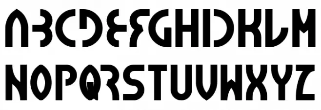 SEBA Bold Schriftart Groß