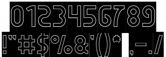 SEBA-Hollow-Inverse Font OTHER CHARS