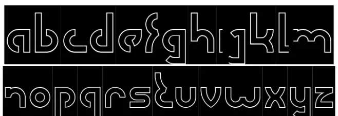 SEBA-Hollow-Inverse 字体 小写