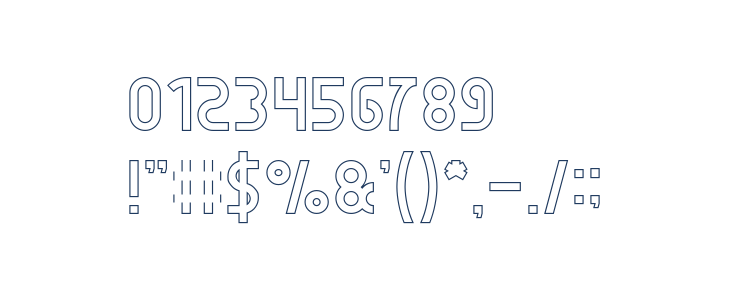 SEBA-Hollow Font - FFonts.net