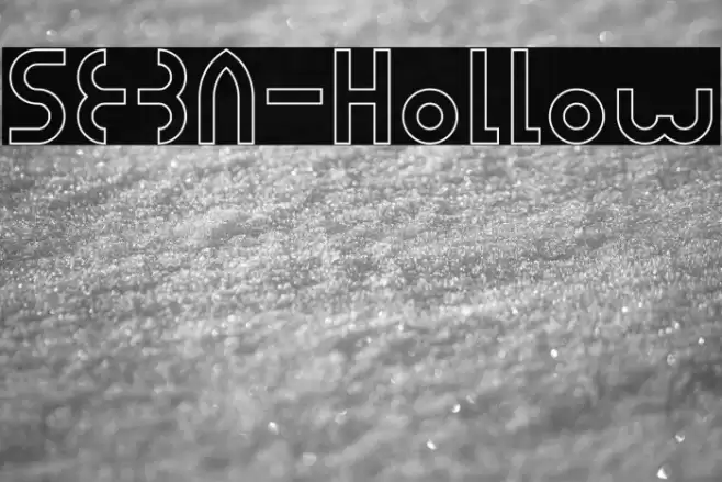 SEBA-Hollow Font examples