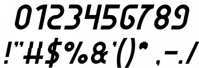 SEBA Italic Font OTHER CHARS