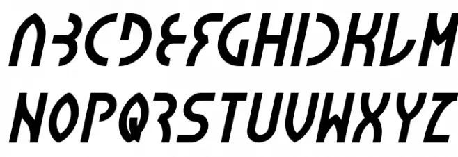 SEBA Italic Schriftart Groß