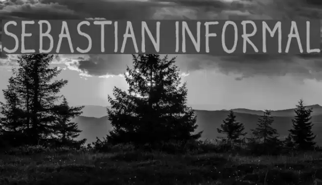 SEBASTIAN INFORMAL Font examples