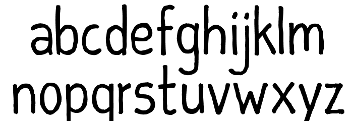 SEBASTIAN INFORMAL Font LOWERCASE