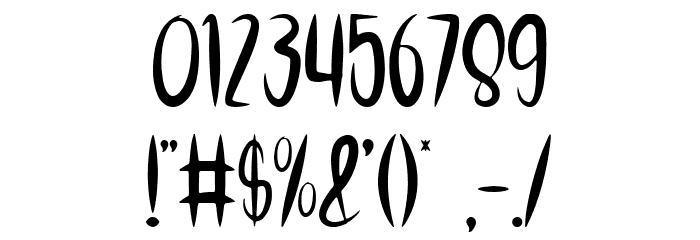 SECRET NUMBER Font OTHER CHARS