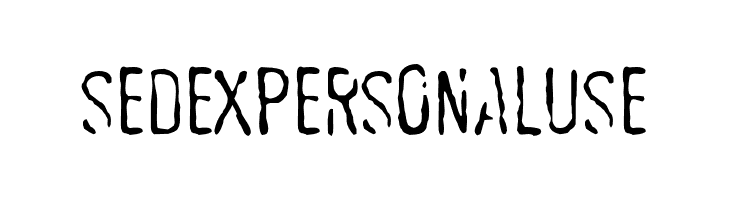 SEDEXPERSONALUSE Шрифта