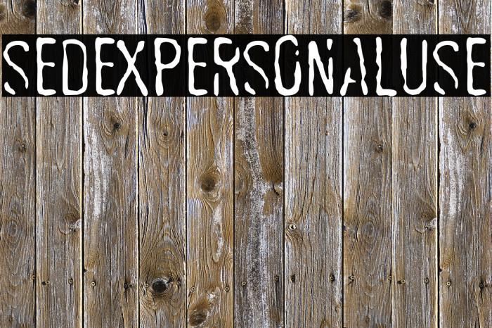 SEDEXPERSONALUSE 字体 examples