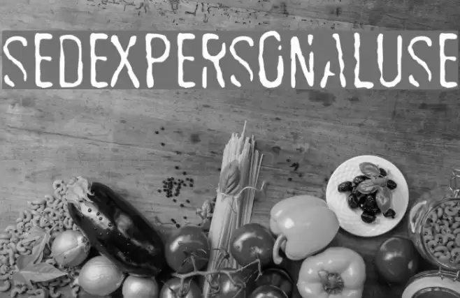 SEDEXPERSONALUSE Font examples