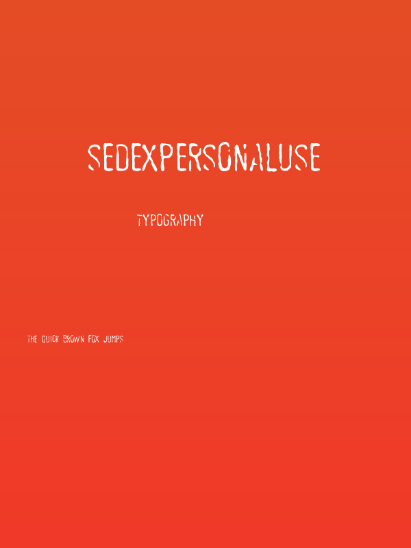 SEDEXPERSONALUSE Poster