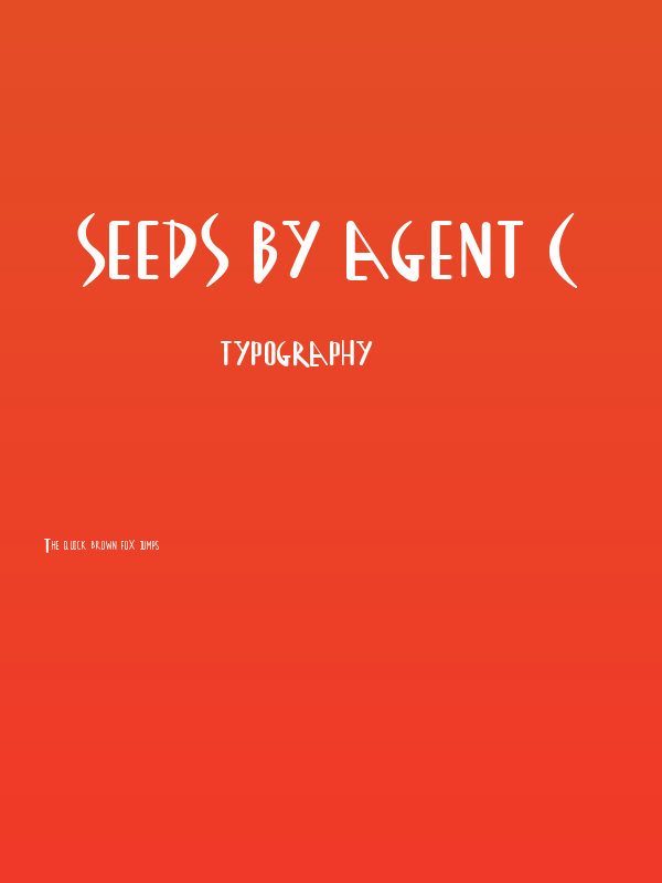 SEEDS by Agent C Poster