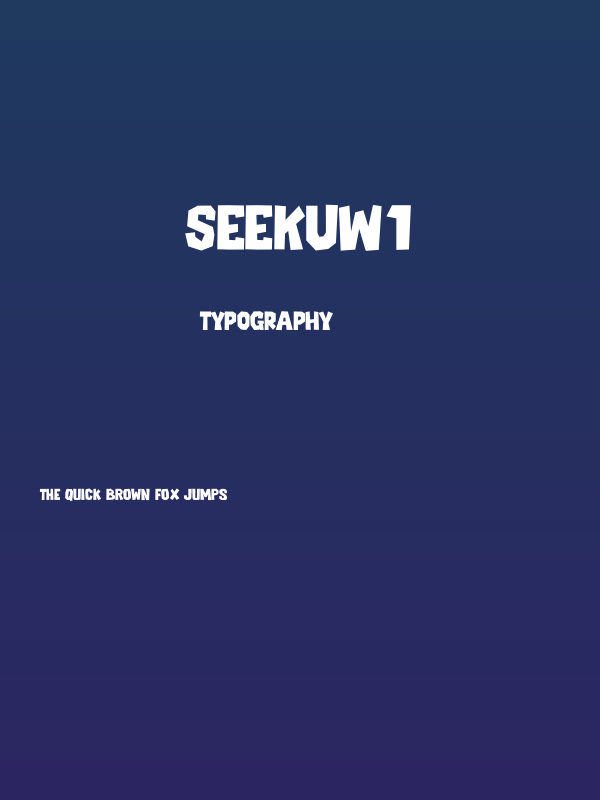 SEEKUW1 Poster