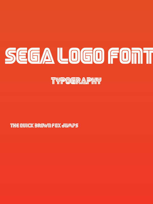 SEGA LOGO FONT Poster