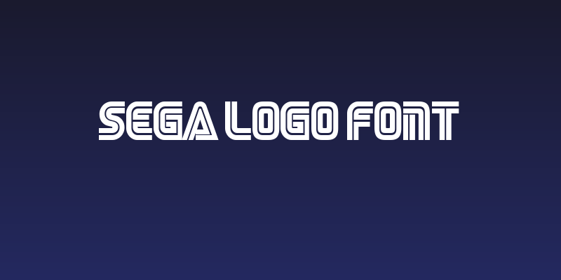 SEGA LOGO FONT Social Header