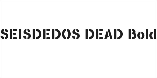 SEISDEDOS DEAD Bold Logo