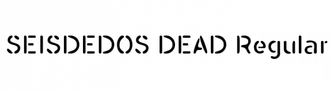 SEISDEDOS DEAD Regular  Fuentes Gratis Descargar
