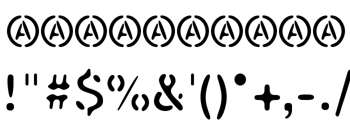 SEISDEDOS DEAD Regular Font OTHER CHARS