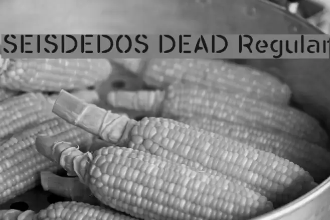 SEISDEDOS DEAD Regular フォント examples