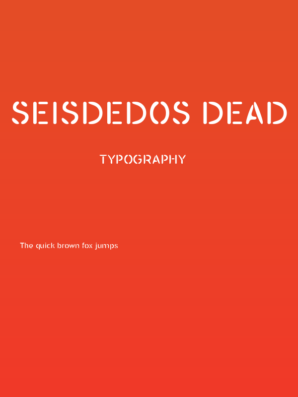 SEISDEDOS DEAD Regular Poster