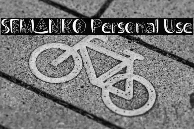 SEMANKO Personal Use Font examples