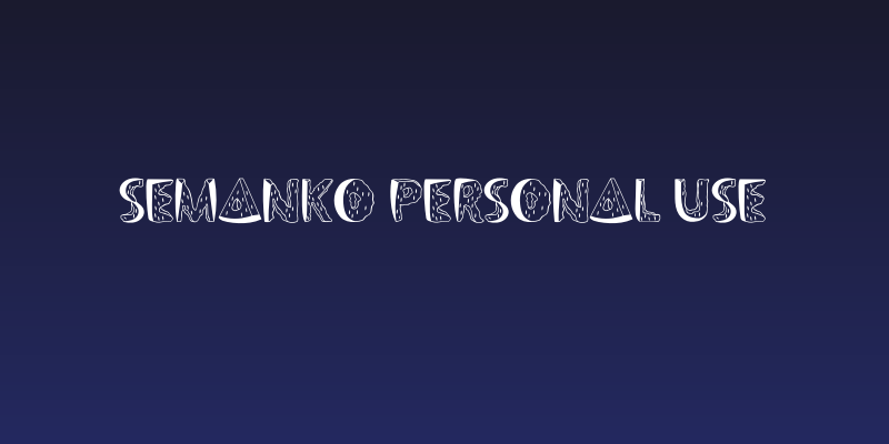 SEMANKO Personal Use Social Header