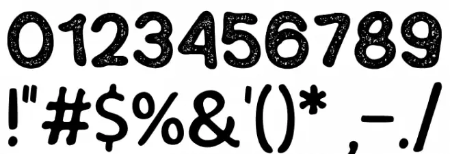 SEMERU Stamp Font OTHER CHARS