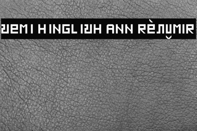 SEMI HINGLISH ANN Regular Font examples