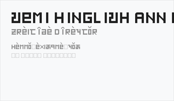 SEMI HINGLISH ANN Regular Business Card