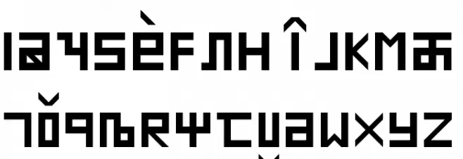 SEMI HINGLISH ANN Regular 字体 小写