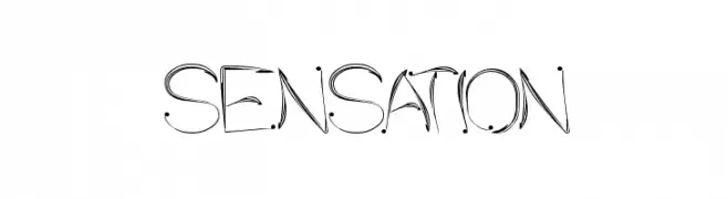 SENSATION  Frei Schriftart Herunterladen