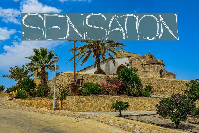 SENSATION Font examples