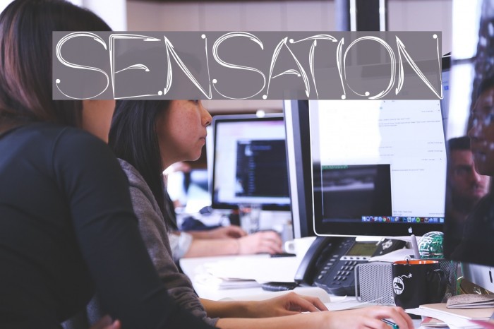 SENSATION Font examples