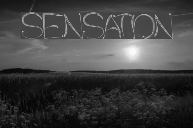 SENSATION Font examples