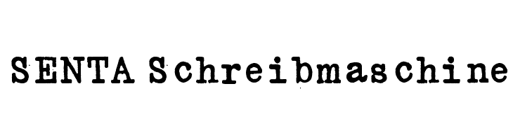 SENTA Schreibmaschine  baixar fontes gratis