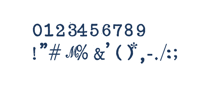 SENTA Schreibmaschine Other Characters