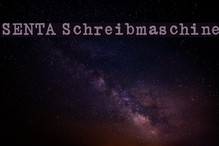 SENTA Schreibmaschine Example 1