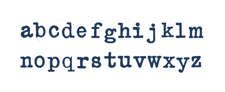 SENTA Schreibmaschine Lowercase