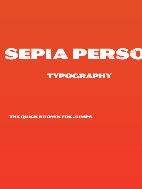 SEPIA Personal Use Poster