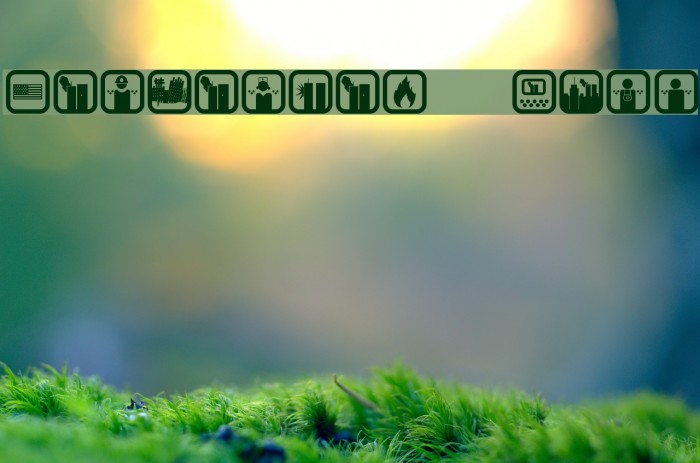 SEPTEMBER 11 ICON Font examples