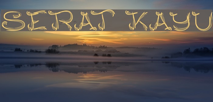 SERAT KAYU Font examples